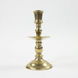 17th century brass collar candlestick