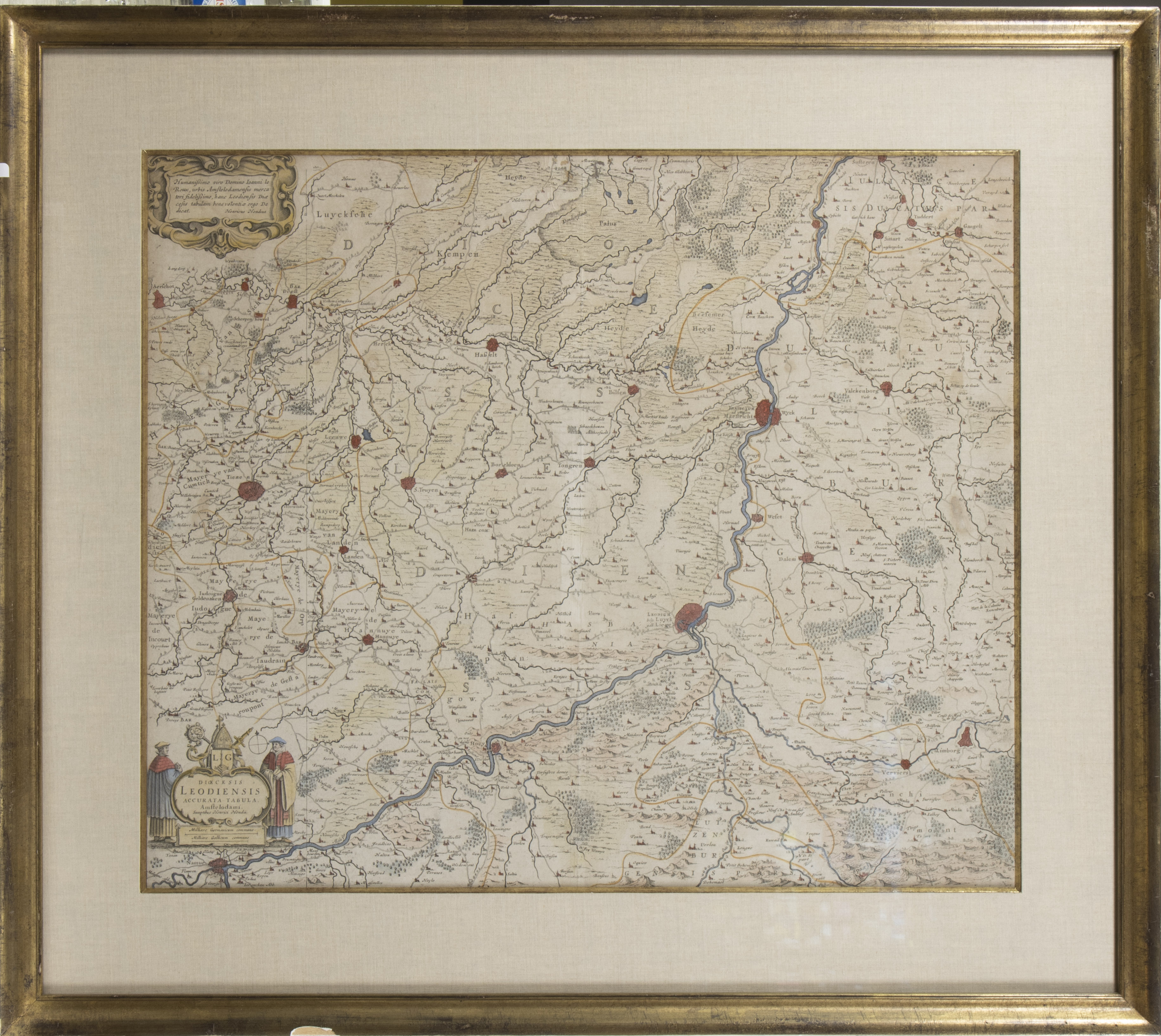 Henricus Hondius (publisher) - 'Namurcum Comitatus 1632' (Map of Belgium), early 17th Century togeth - Image 5 of 5