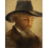 Oil on canvas Portret of Van Gogh, signed Custer