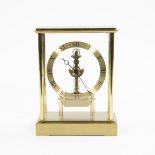 Vintage design mantle clock with Roman numerals brass gold plated