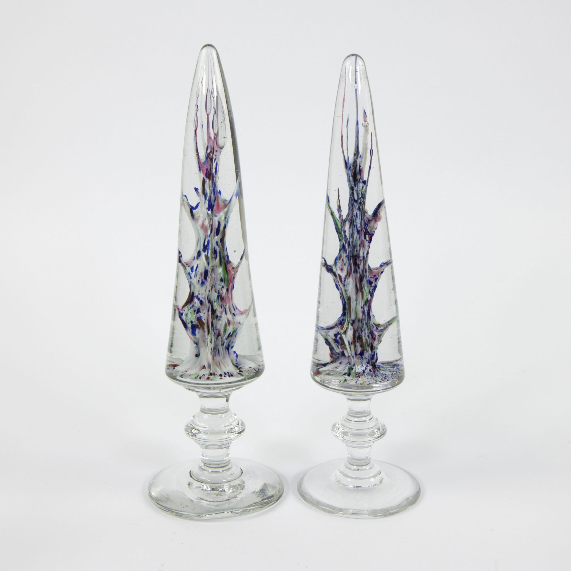 2 conical glass paperweight Herbatte Namur, circa 1900 - Bild 3 aus 4