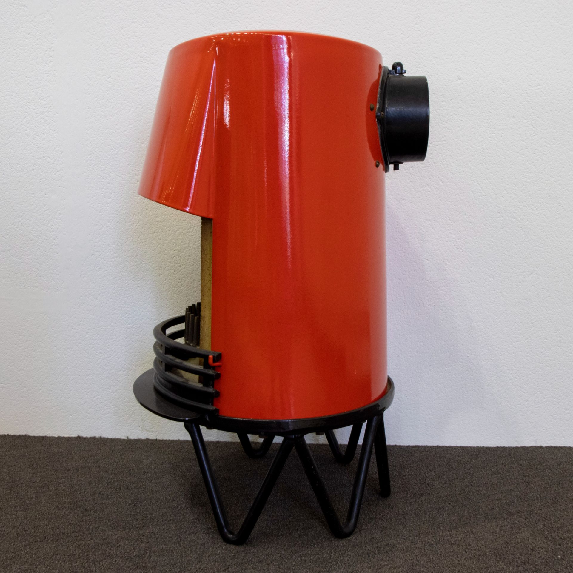 Danish vintage enamelled wood stove from the 60s - Image 2 of 3