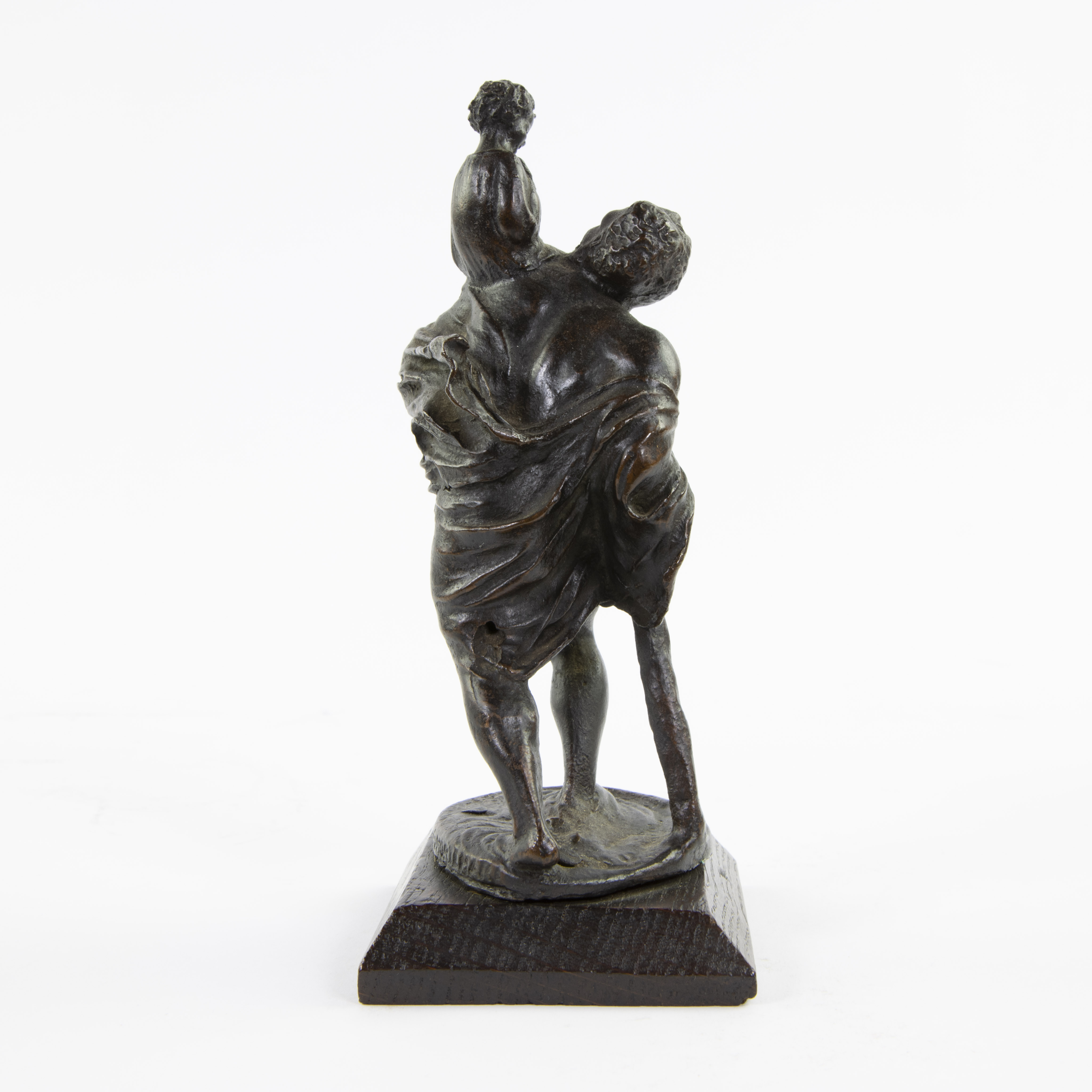 Bronze head of Mozart on marble base , not signed and bronze Saint Christopher - Image 8 of 9