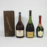 Lot Exshaw Grande champagne premier cru du Cognac, A Herdy Fine Champagne and Charles Lafitte Orgeui