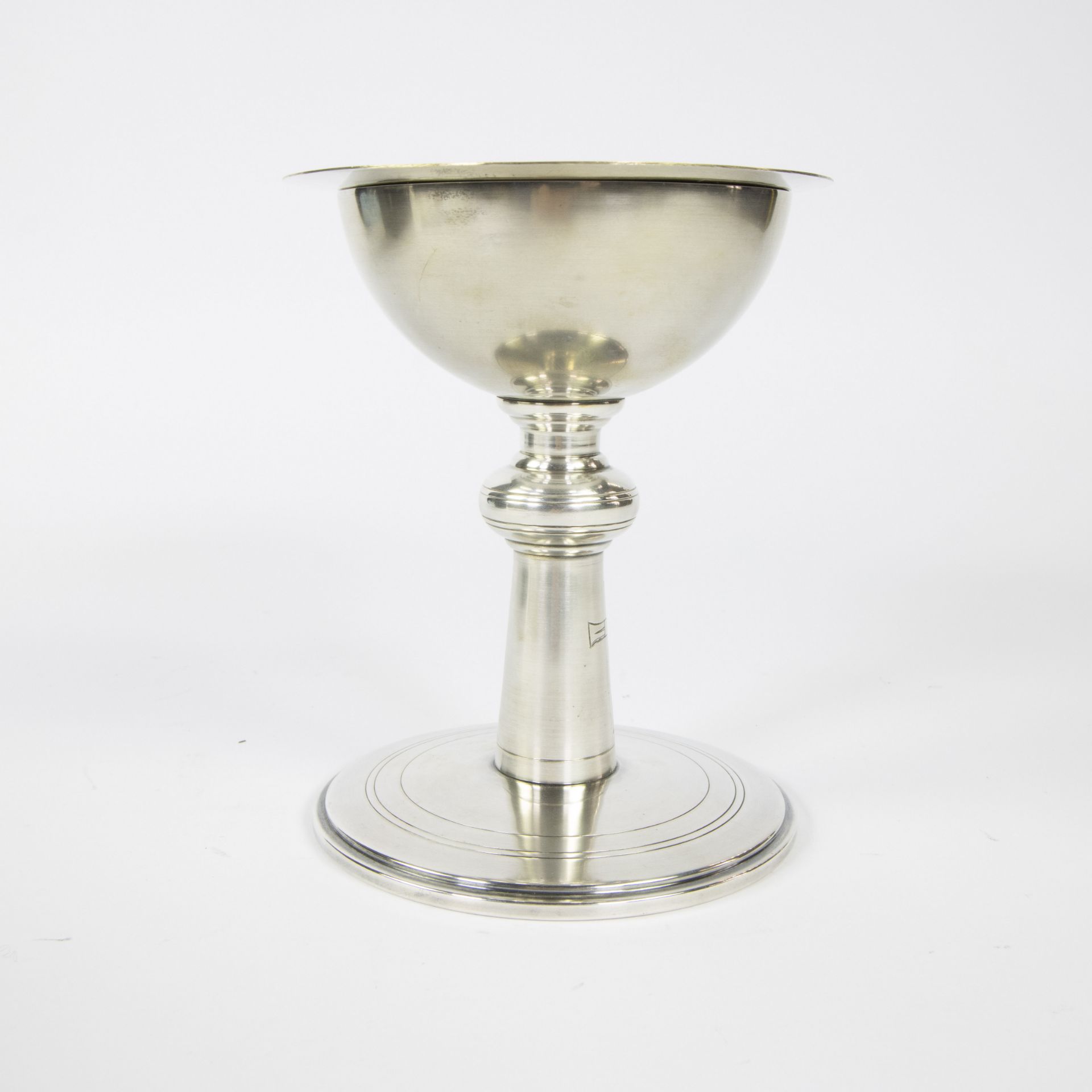 Belgian chalice, maker Van den Houte, Brussels, completely silver chalice, 1950s, content 900, weigh - Image 5 of 7