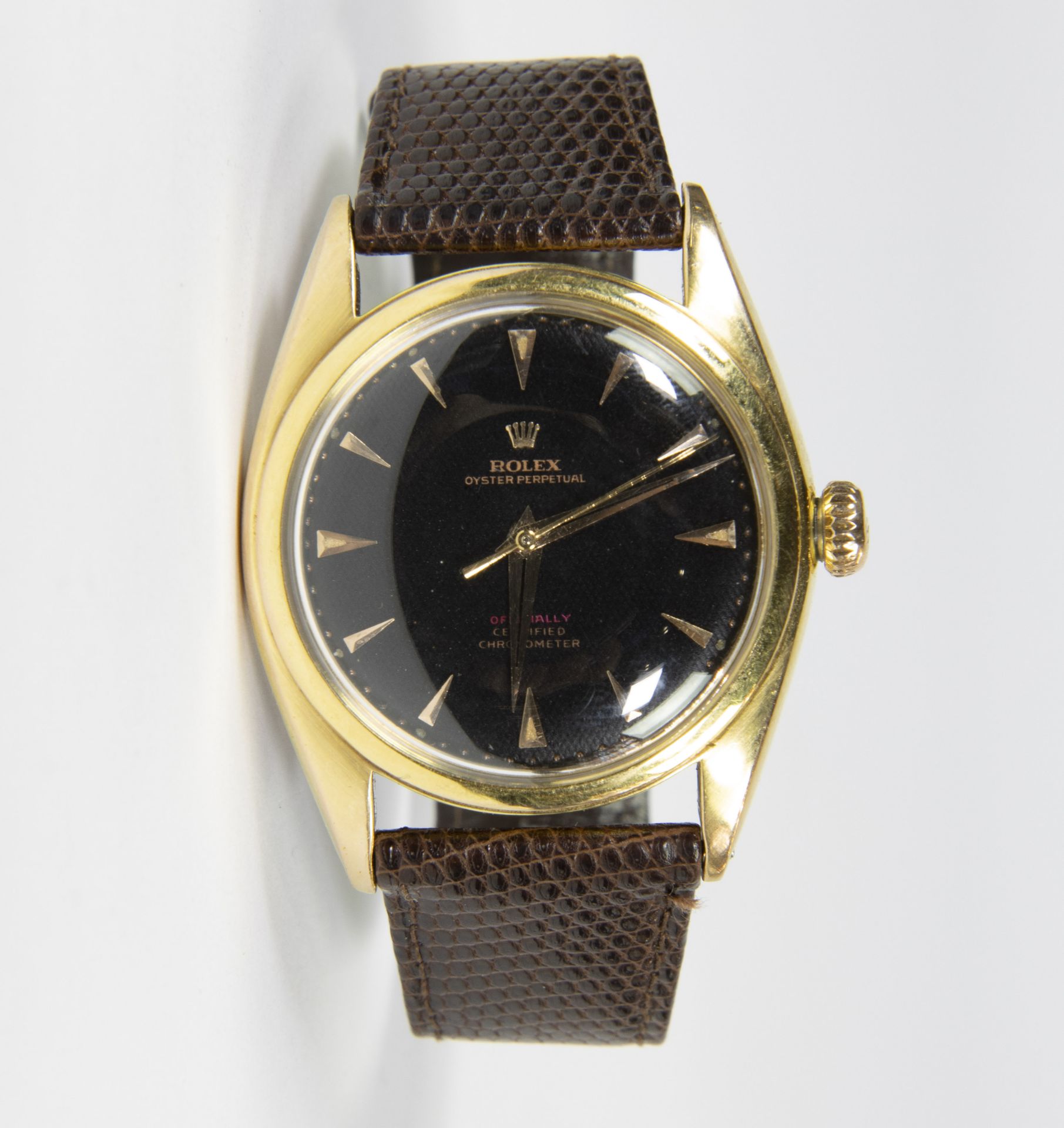Extremely rare 1950's men's Rolex Oyster Perpetual ref 6029, crown 1951