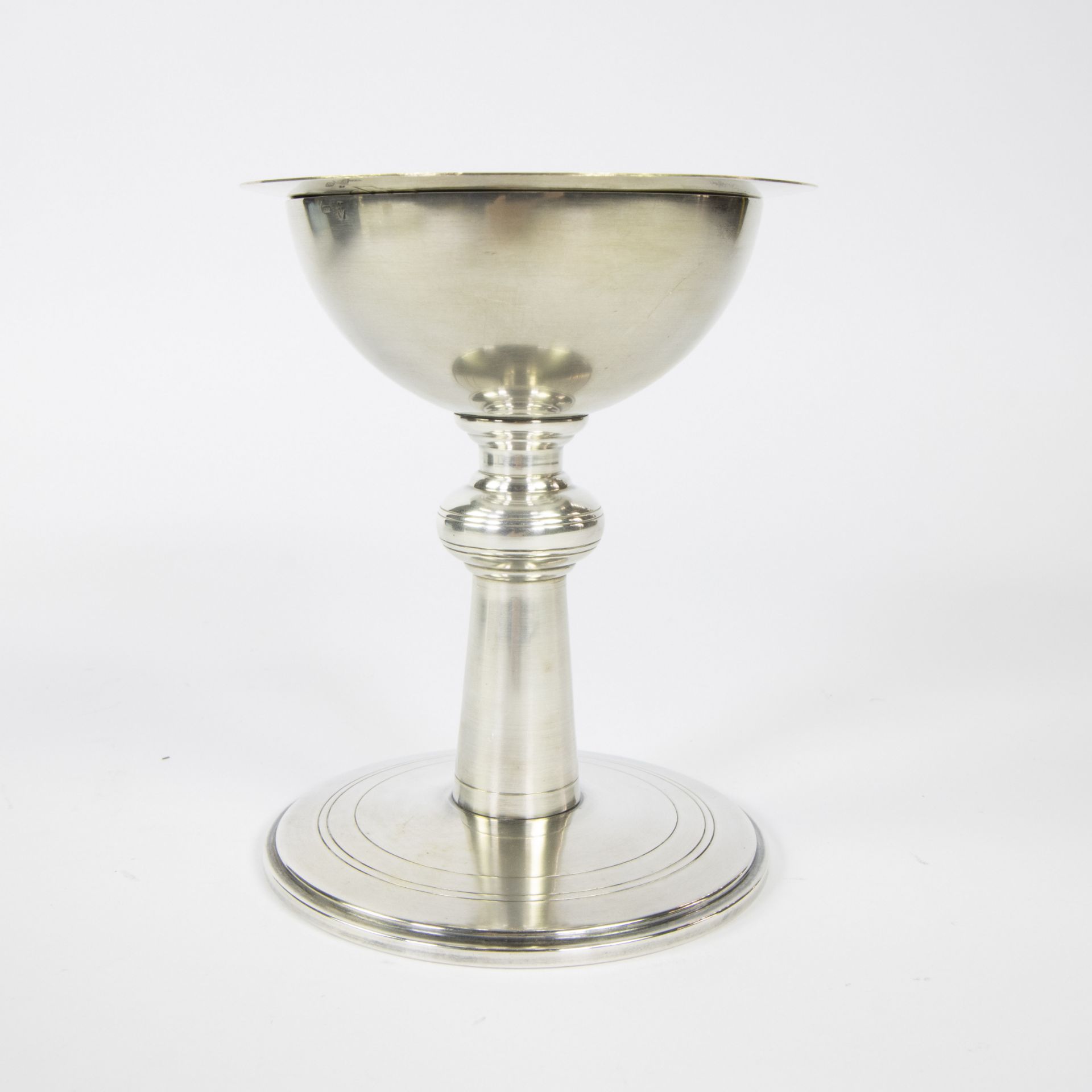 Belgian chalice, maker Van den Houte, Brussels, completely silver chalice, 1950s, content 900, weigh - Image 4 of 7