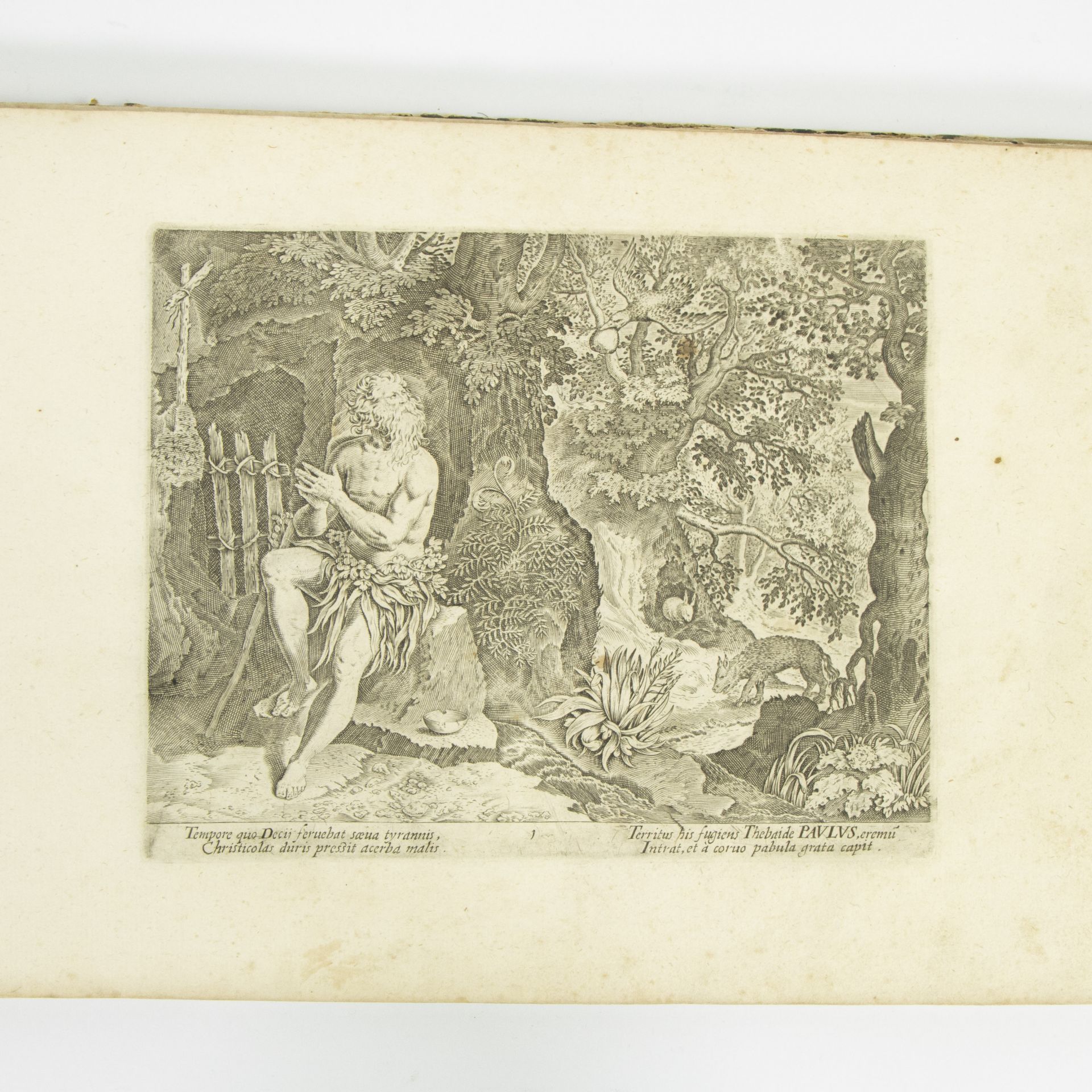 Solitudo Sive Vitae Patrum Eremicolarum book with engravings 1773 - Bild 3 aus 8