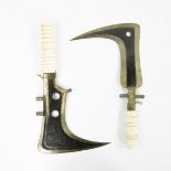Collection Of 2 African Forged Hand Weapons UBANGE