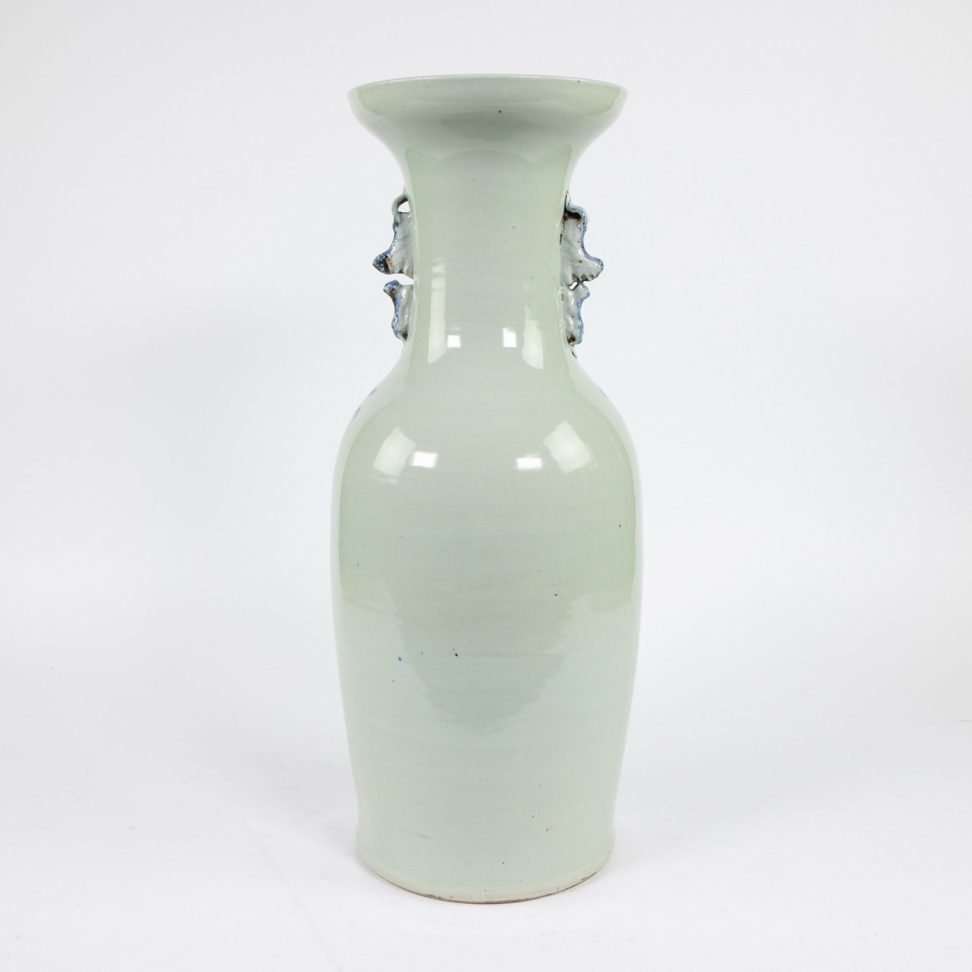 3 Chinese celadon vases late 19th century - Image 4 of 11