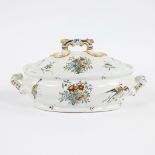 Very rare Brussels soup tureen in earthenware circa 1750