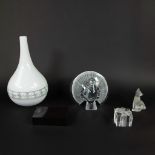 Lot glass and crystal work including Daum France