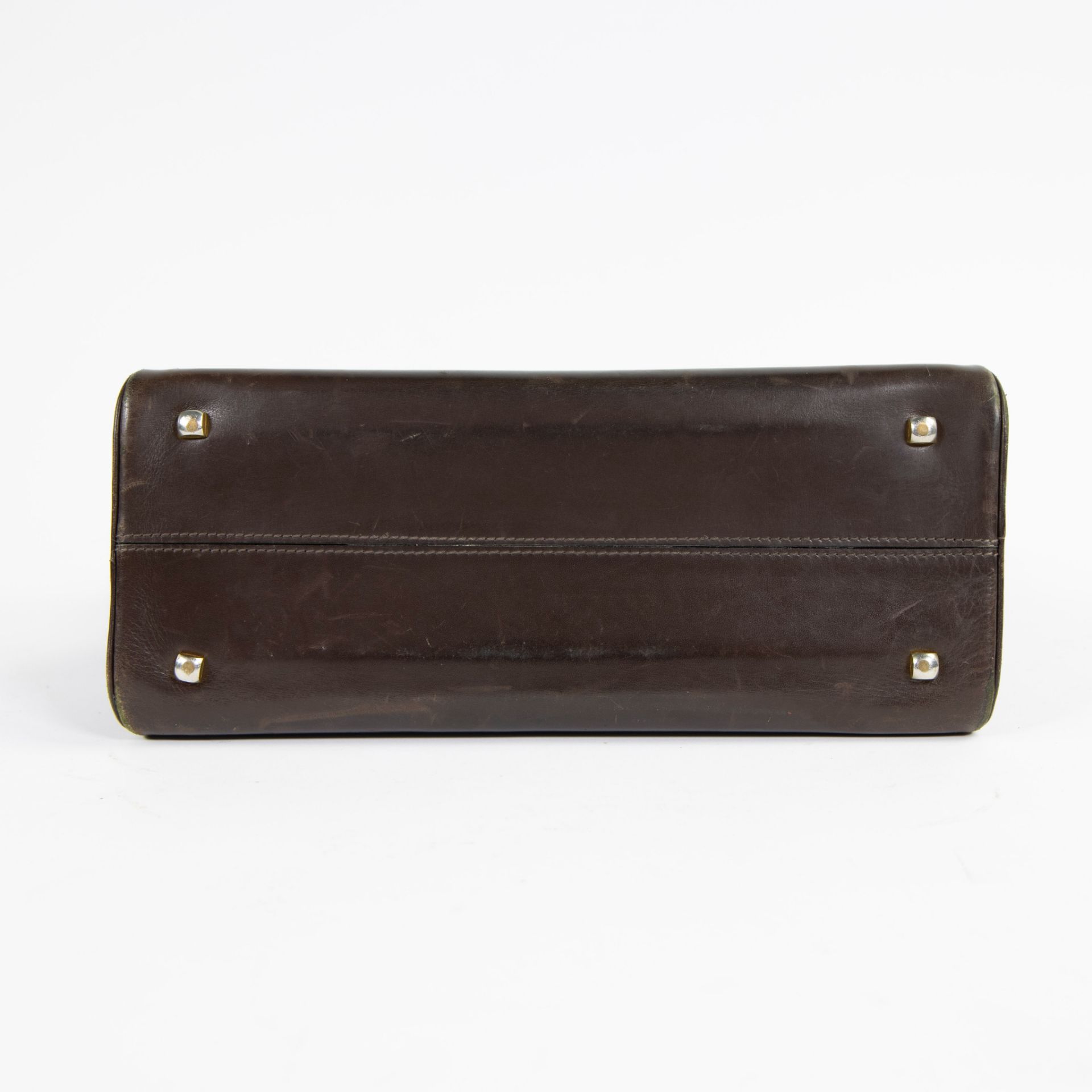 Delvaux Tempête MM Brown Calf Leather Handbag - Bild 5 aus 6