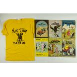 Marc Sleen Safari T shirt + Nero comics first edition, signed copy Marginalia and Tintin The black g