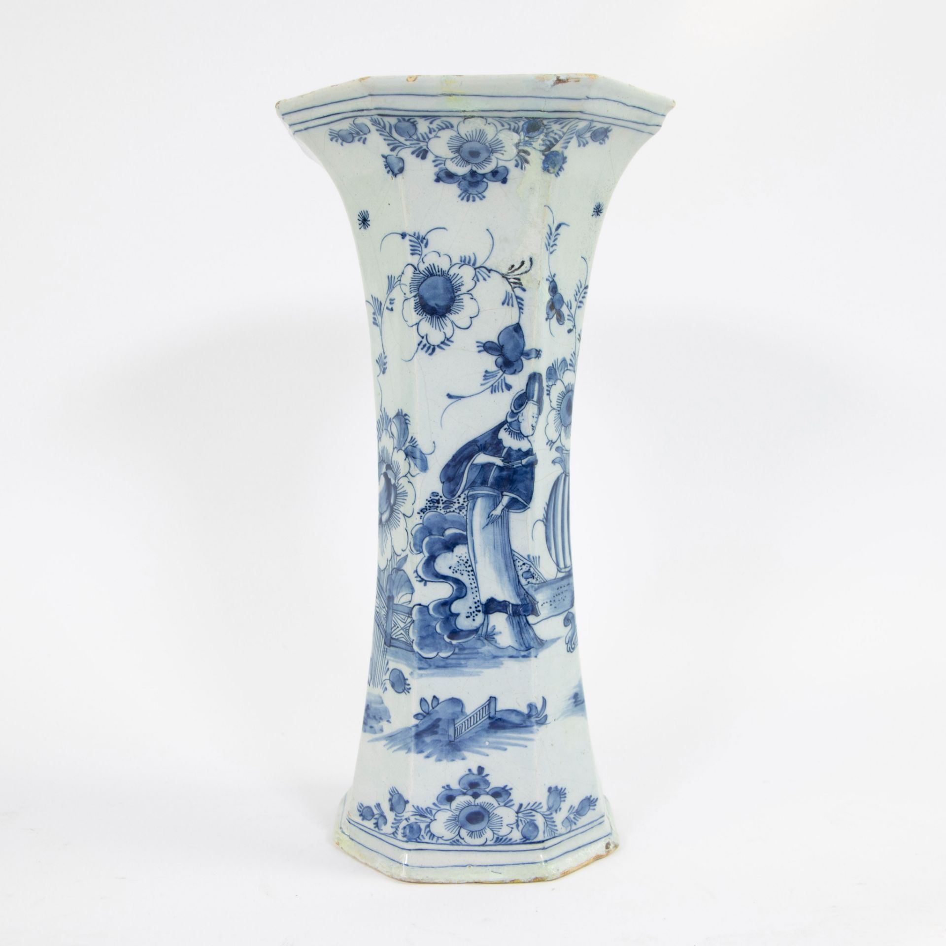 A collection of ceramics French and Delft, vase with chinoiserie - Bild 6 aus 8