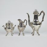 Silver coffee service DELHEID, silver 950, 1970 grams