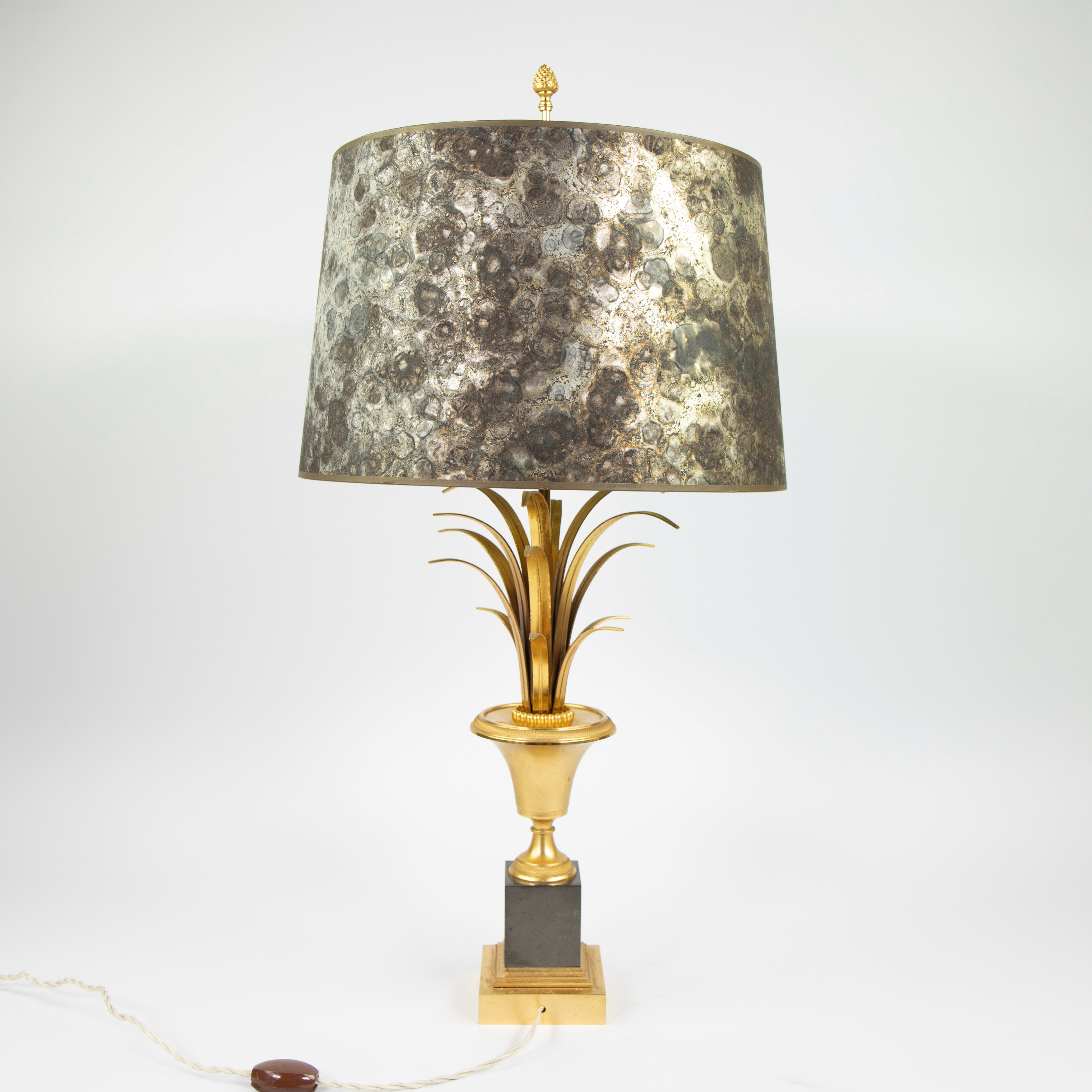 Large pineapple table lamp in brass from Maison Charles, 1970s - Bild 3 aus 4