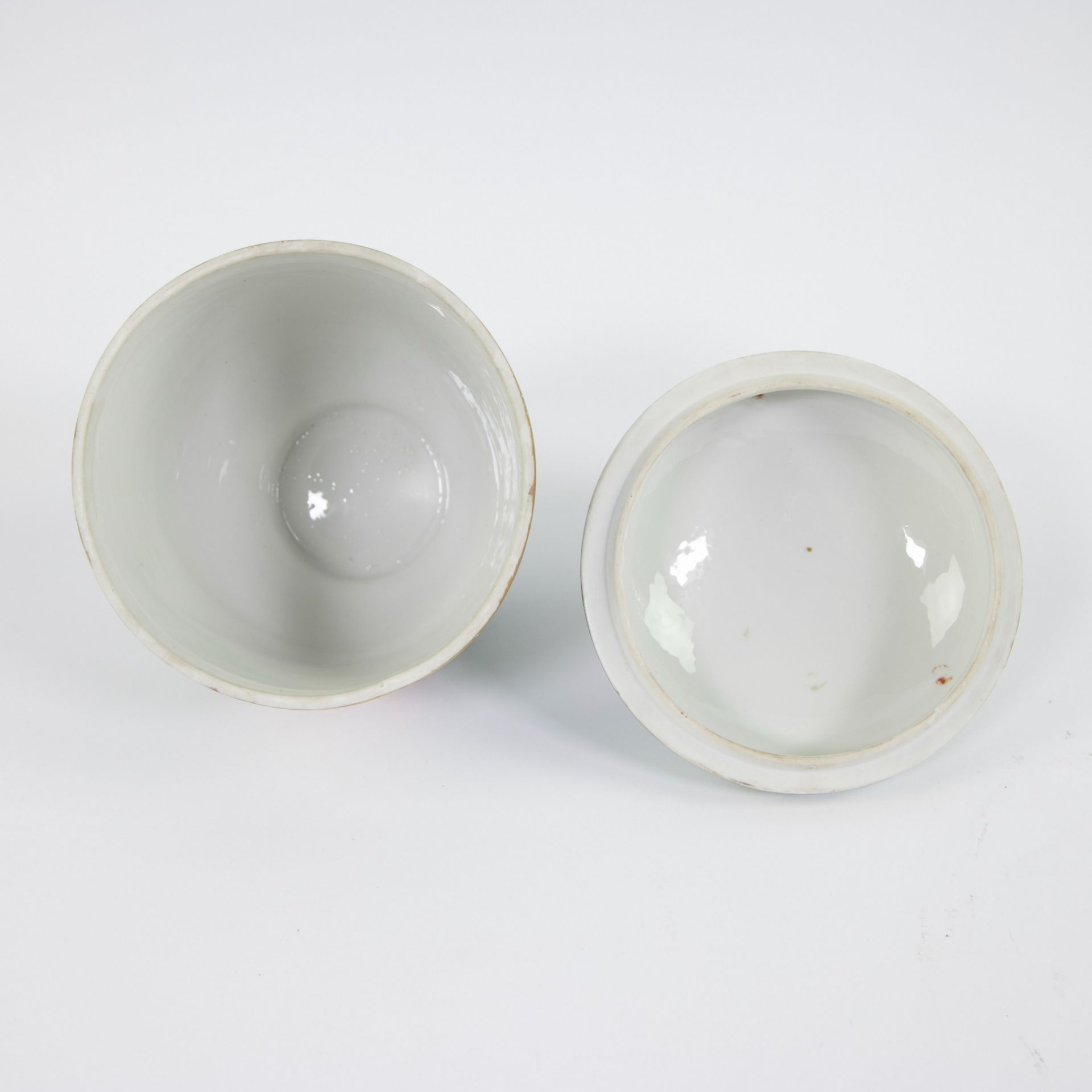 French porcelain lidded jar Samson - Bild 5 aus 6