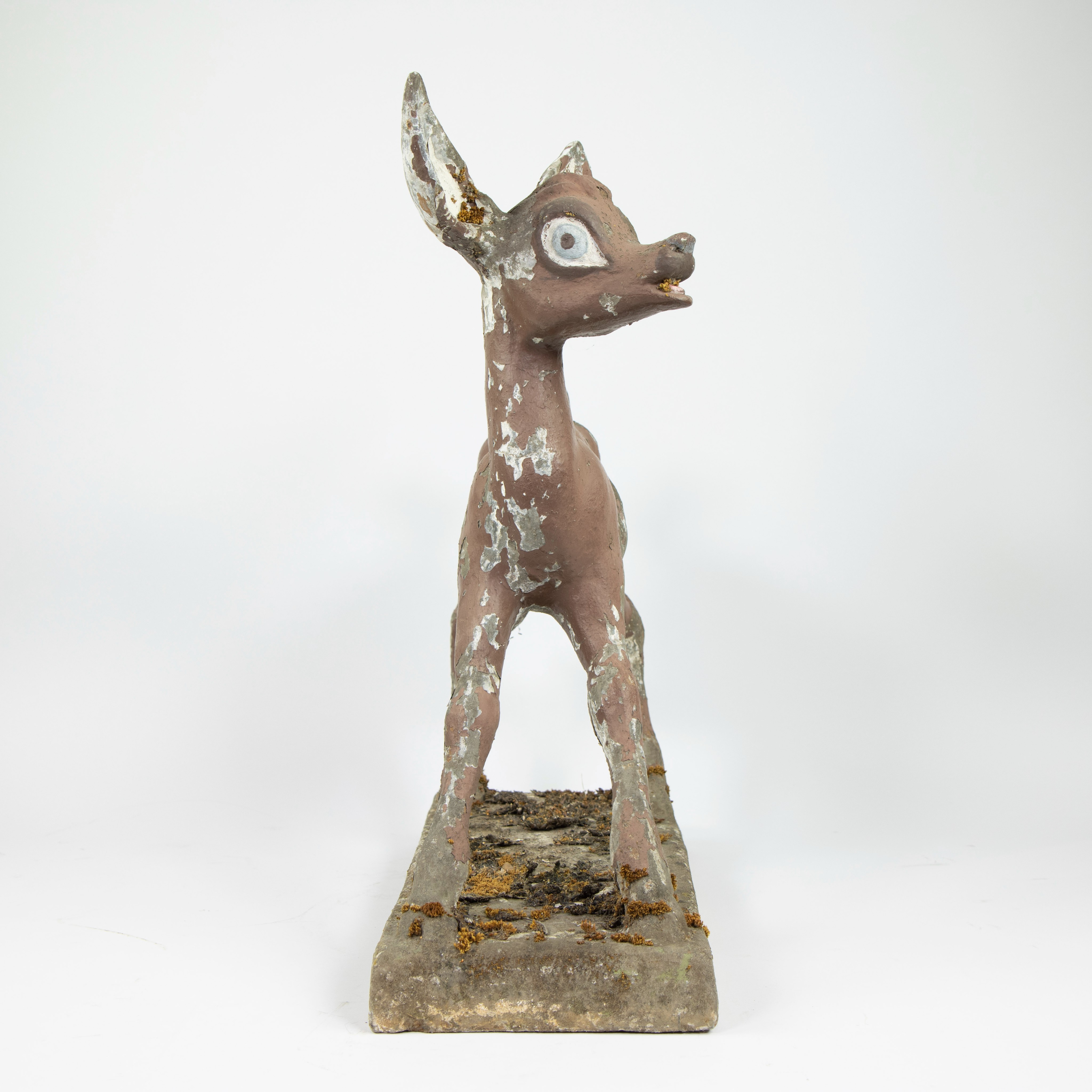 Vintage patinated stone sculpture of a deer cub - Bild 2 aus 4