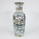 Early 19th century Chinese famille rose vase, marked Kangxi