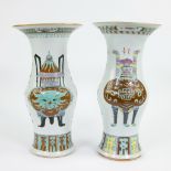 2 Chinese GU vases 19th century