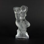 Lalique France crystal figurine 'Le faune', signed and with label