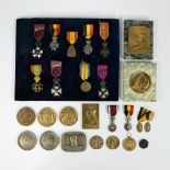 Collection of decorations including Albert I military cross, Order of Leopold, Order of the Crown