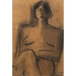 Charcoal drawing Marie, signed and dated '78