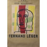 Poster FERNAND LEGER travail et culture LEON MOUSSINAC présente