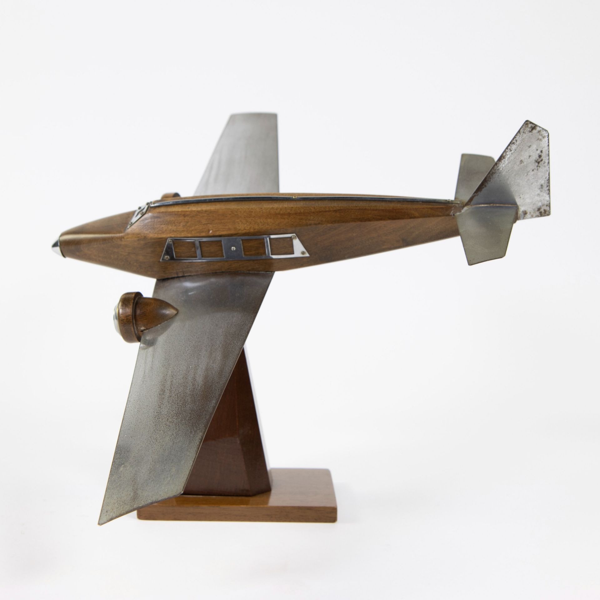 Art Deco French model of an airplane from the 1930s - Image 2 of 4