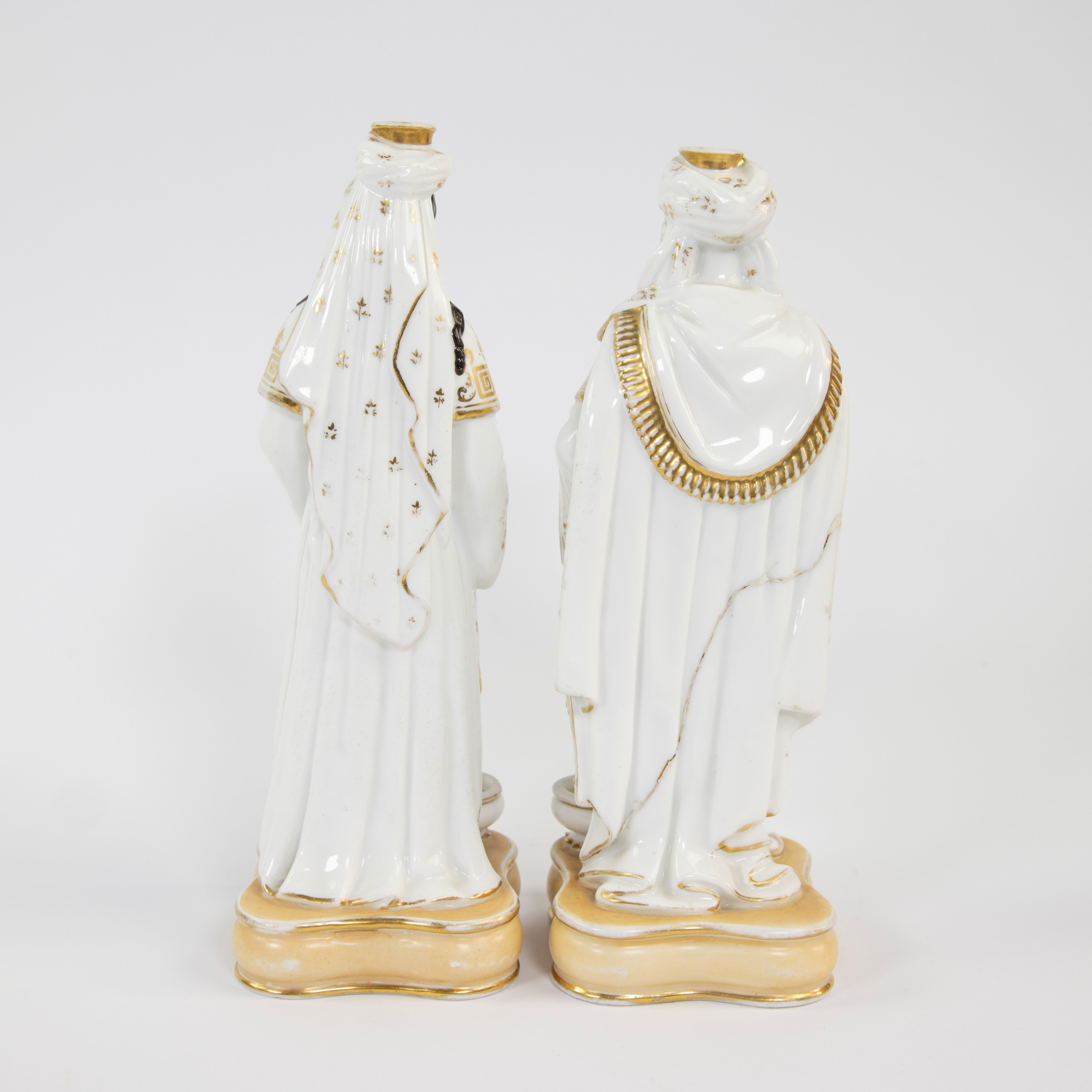 JACOB-PETIT (1796-1868), perfume bottles in the form of a Sultan and Sultana, marked j.p. - Image 3 of 6