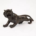 Bronze tiger, not signed.