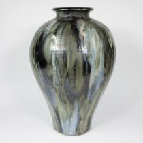 Exceptionally large glazed vase in earthenware, design & execution Roger Guérin, Bouffioulx - Belgiu