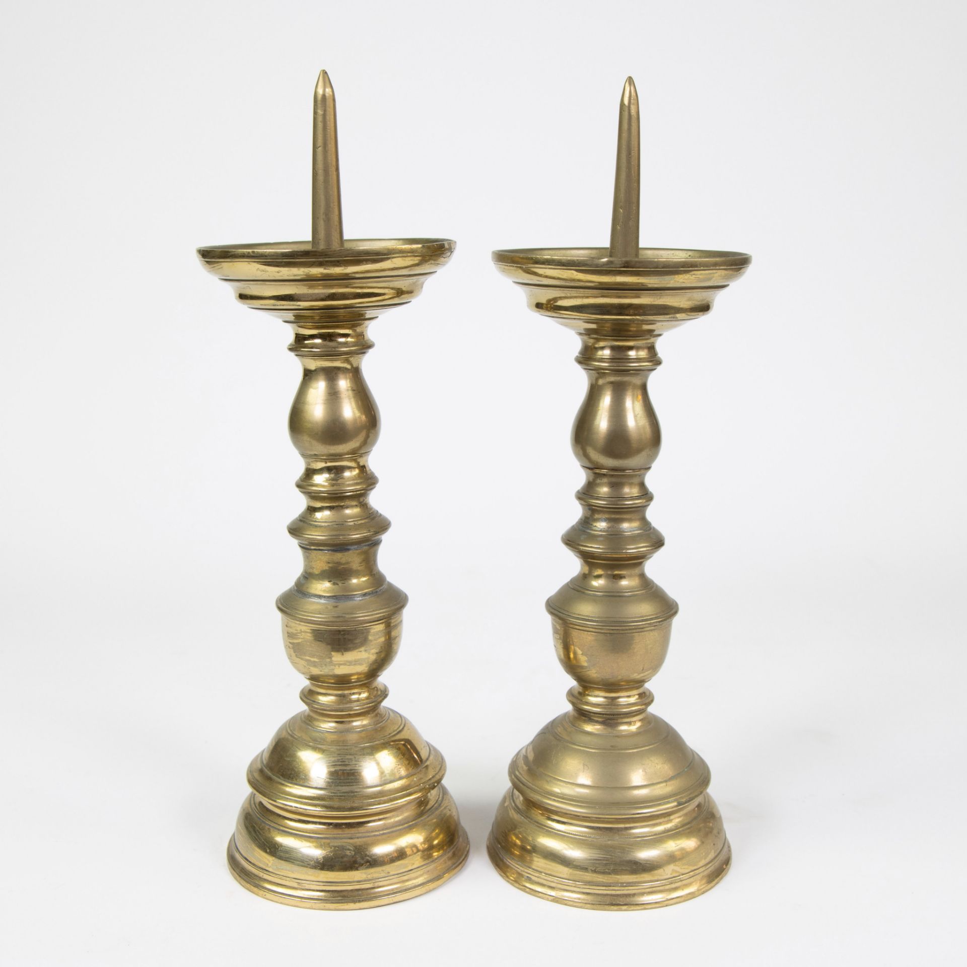 Pair of candlesticks ca 1600 - Image 6 of 7