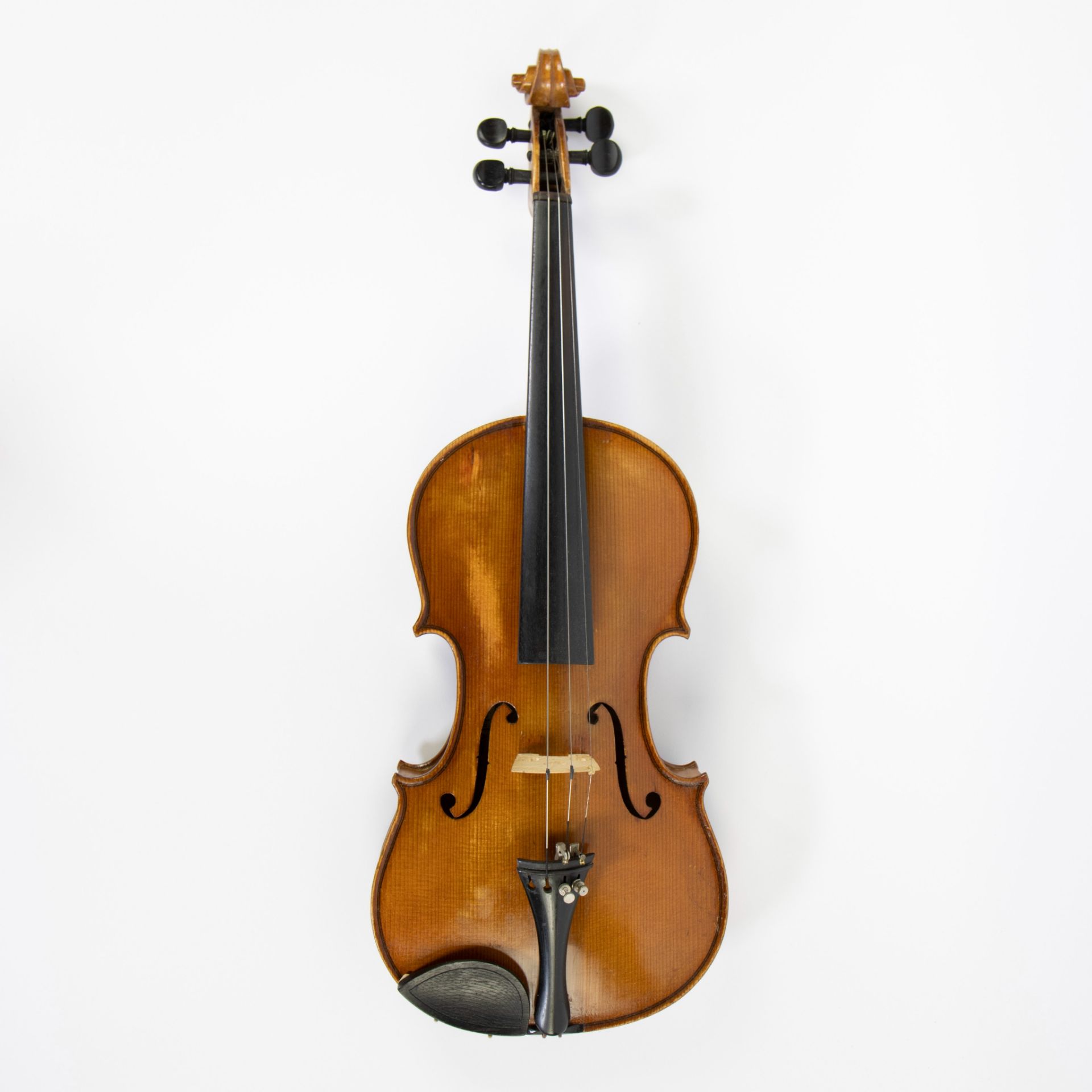 Violin Copy, label' Antonius Stradiuarius, Cremonensis, 1722, made in Germany', 3/4, 337mm, wooden c