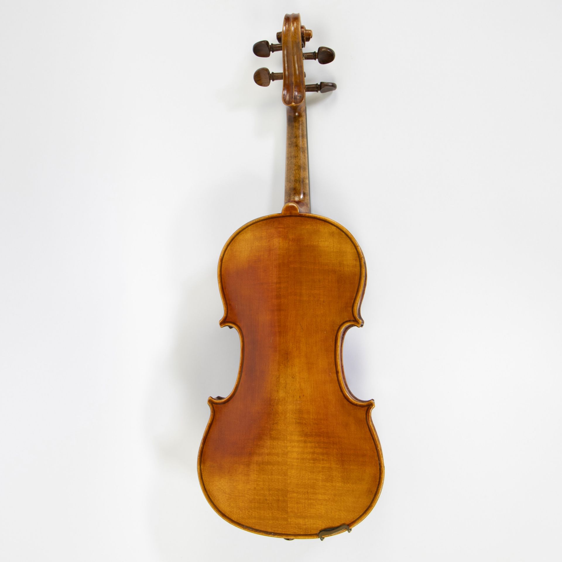 Violin Copy, label'Giovan Paolo, Maggini, Brescia, 1715', 357mm, playable, wooden case - Image 3 of 5