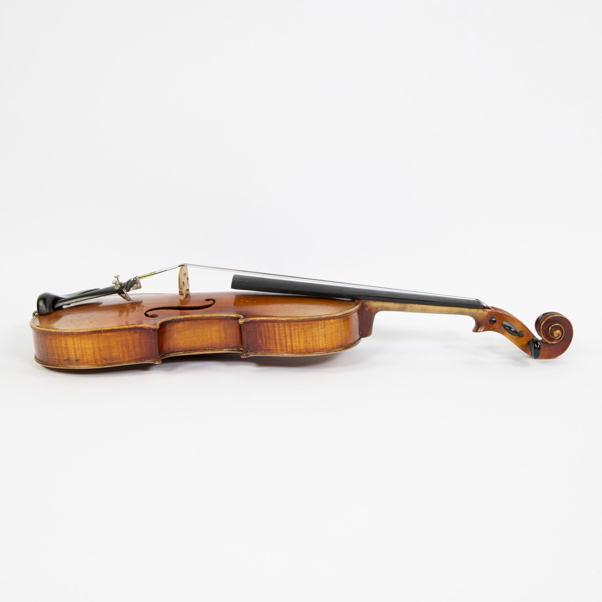 Violin German school, no label, 359mm, case incl. - Image 4 of 5