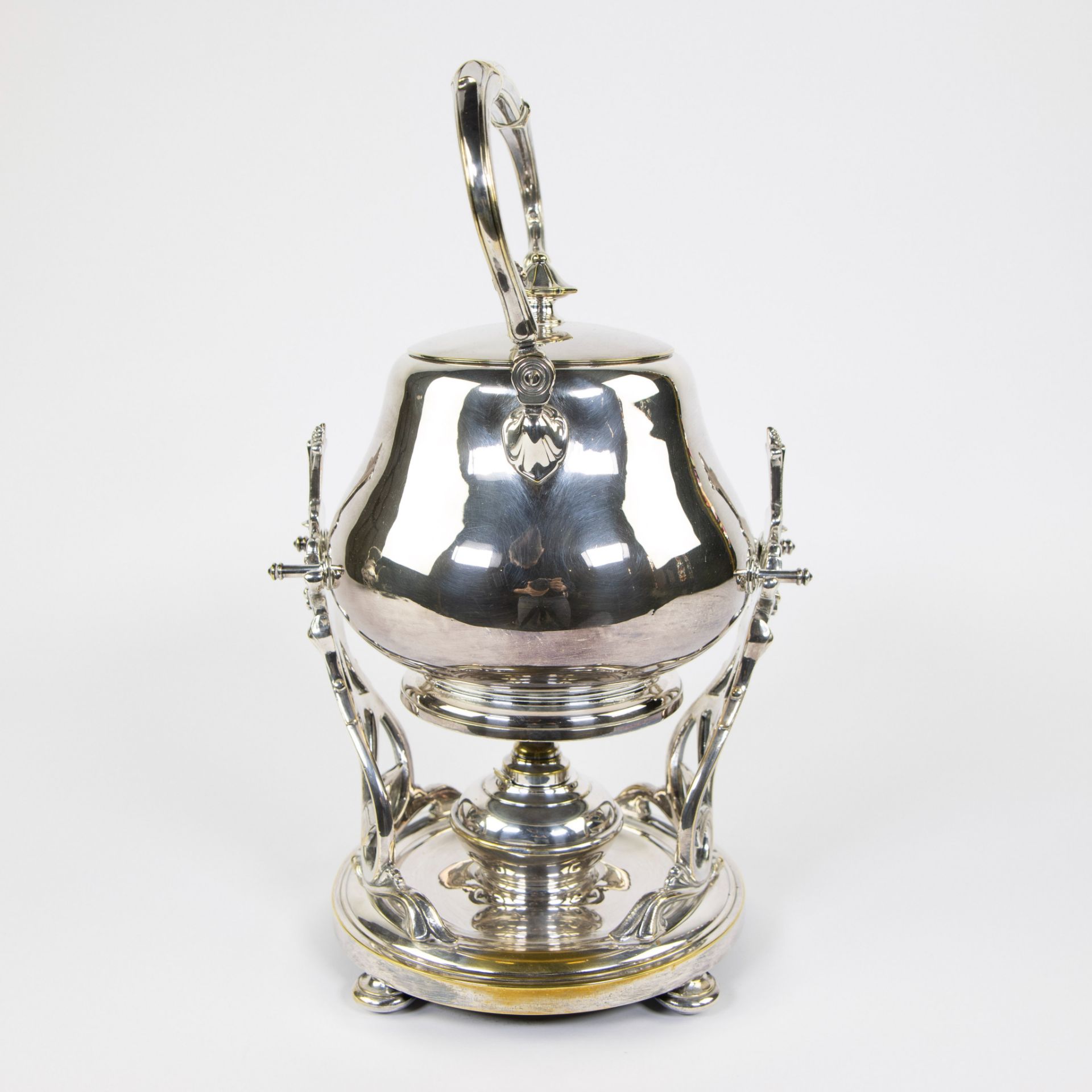 Christofle silver plated teapot on stove - Image 3 of 5