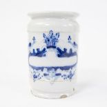 Delft ointment jar 18th century