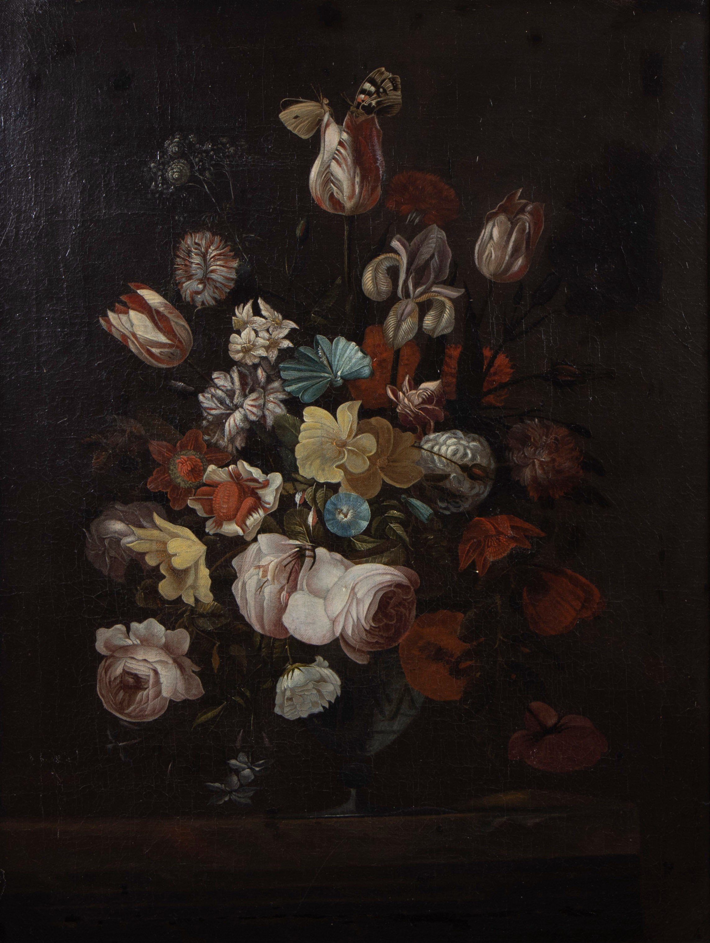 Dutch school 18th century oil on canvas Still life with flowers