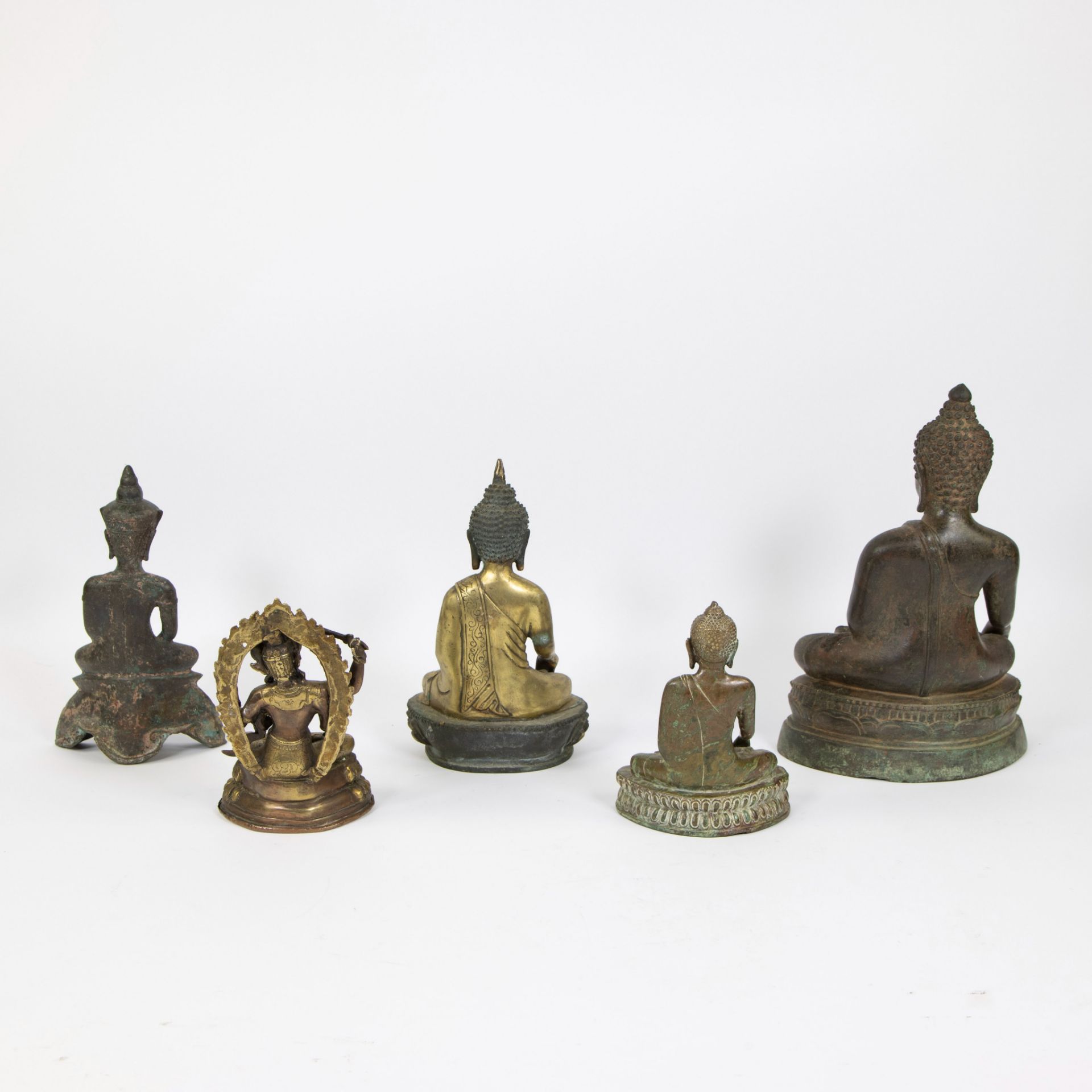 Collection of 5 Buddhas, Thailand - Image 2 of 5