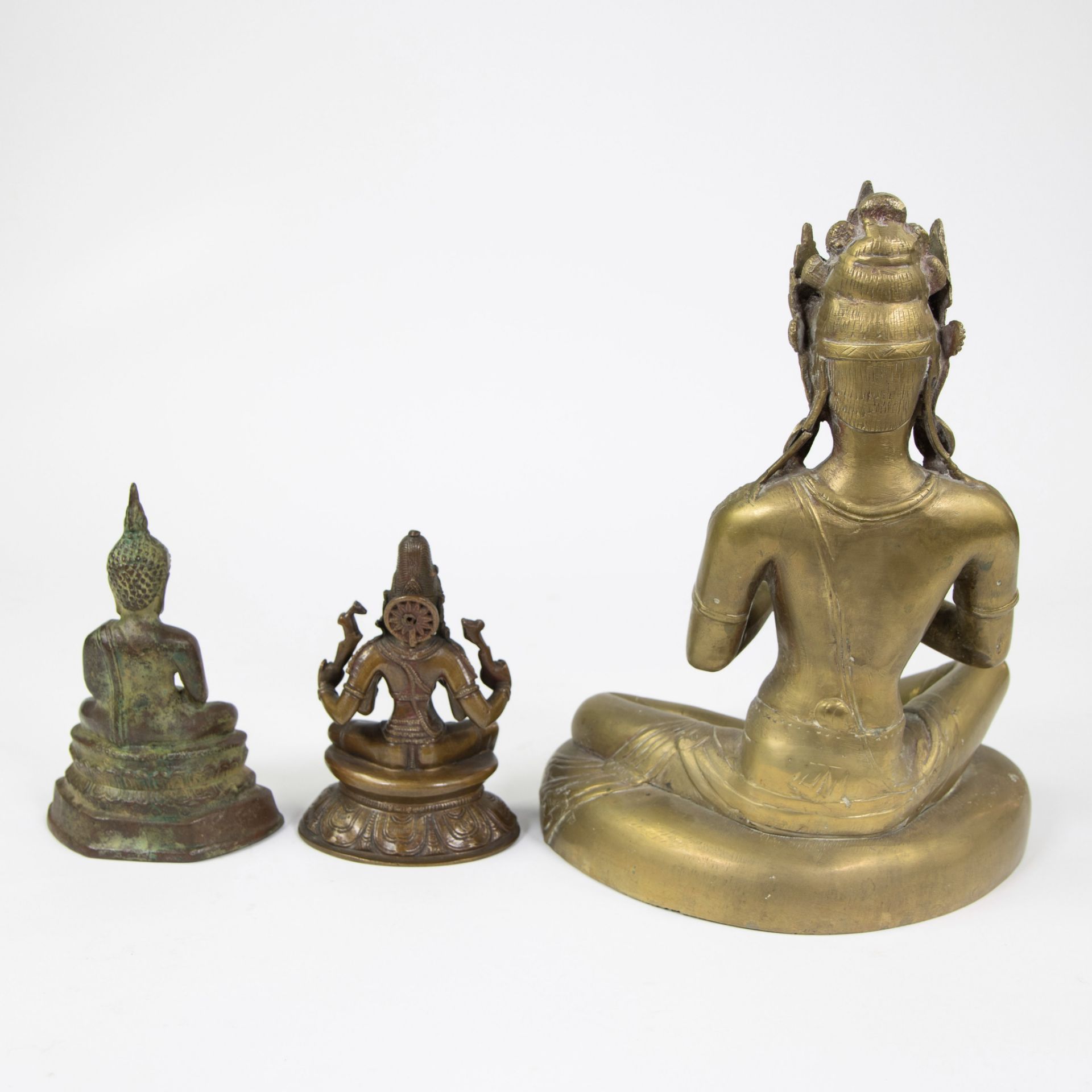 Collection of bronze Buddhas Tibet, India and Burma. - Image 3 of 5