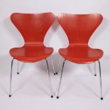 2 butterfly chairs by Arne Jacobsen for Fritz Hansen