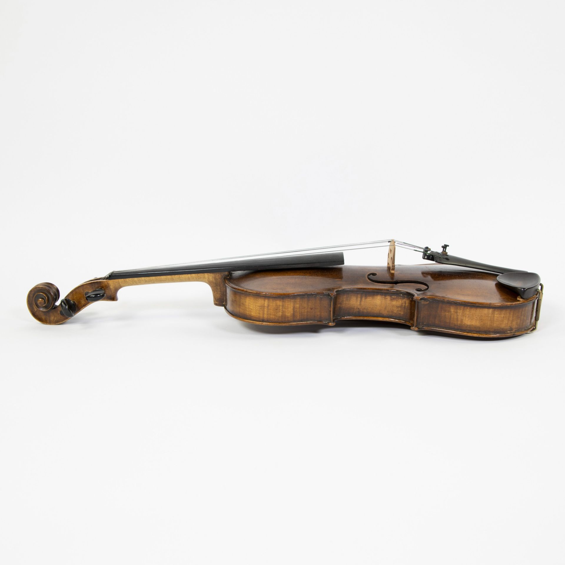 Violin Label 'Jocubus Stainer in Absam Prope Oenipontem', 363mm, case incl., 358mm, wooden case - Image 2 of 5