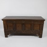 19th century oak blanket case with beautiful patina