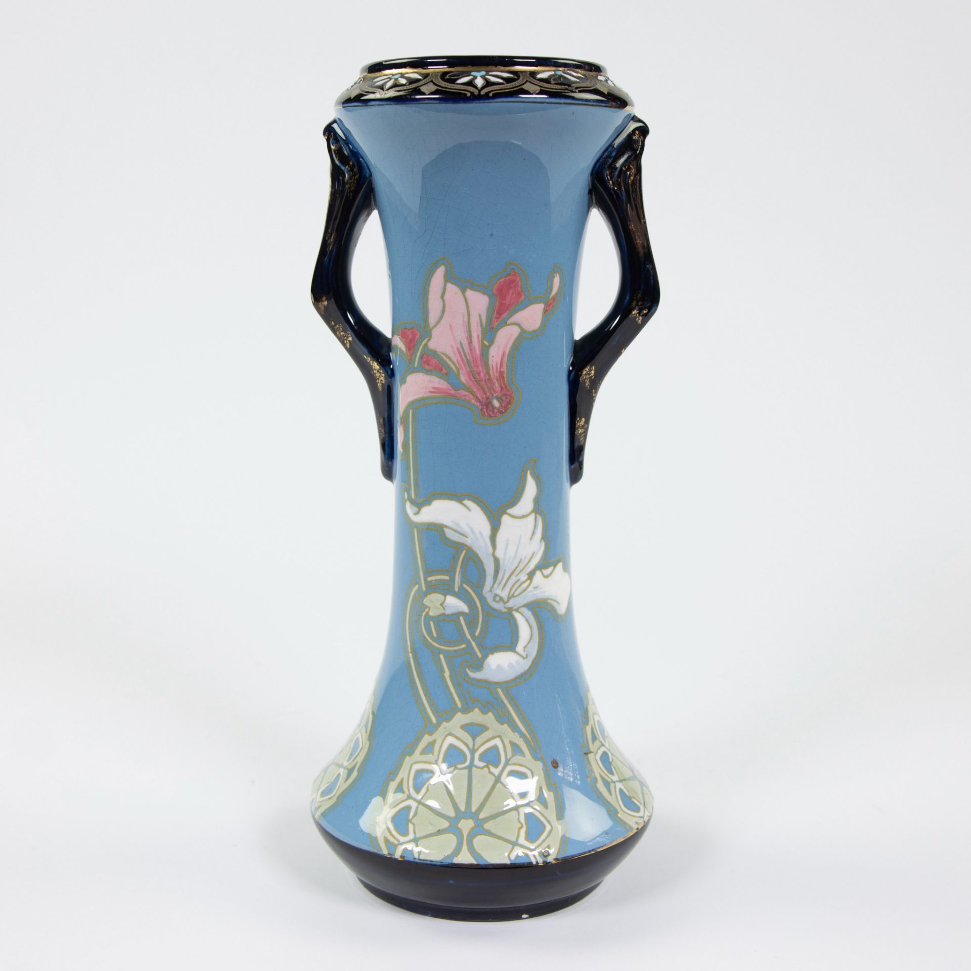 Art Nouveau vase Boch Keramis 240, marked.