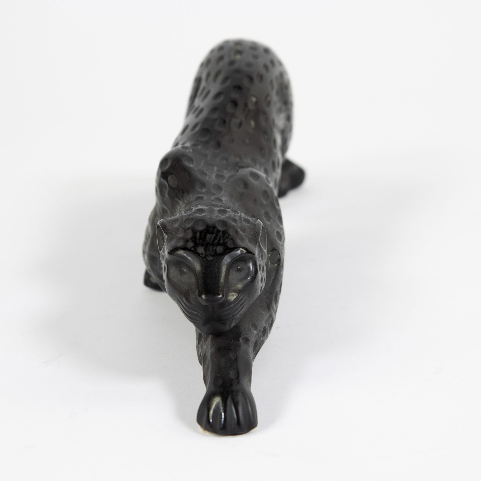Marie-Claude Lalique, the Zeila Panther black crystal - Image 5 of 6