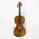 Violin Label, copy Amati, 350mm, fire stamp heel cap 'A', playable, wooden case