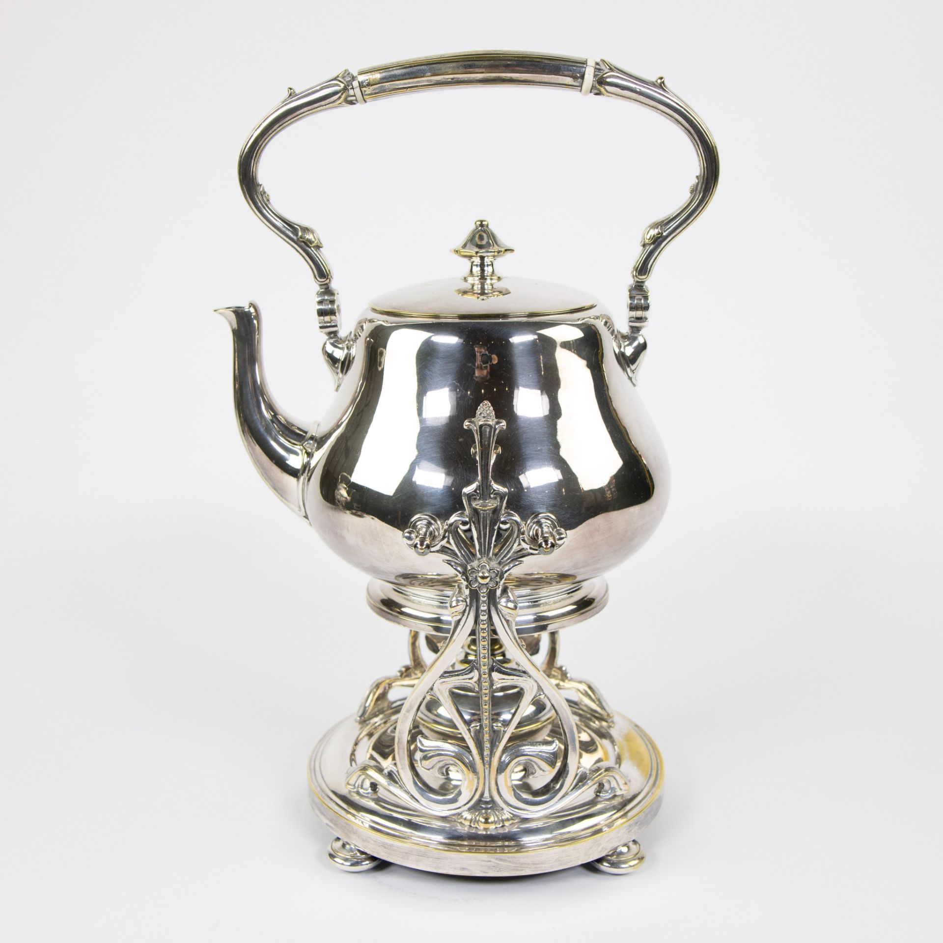 Christofle silver plated teapot on stove - Bild 2 aus 5