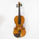 Violin no label, playable, 363mm, wooden case